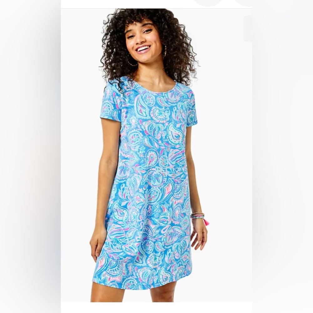 Lilly Pulitzer Kimi dress in Zanzibar Blue. Excellent condition. XL.